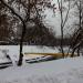 Переход труб коммуникаций через ручей в городе Москва