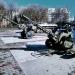 Стоянка военной техники в городе Тверь