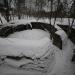 Дворик зенитного орудия в городе Выборг
