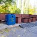 Waste collection point in Homieĺ city