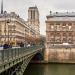 Pont d'Arcole in Paris city