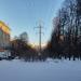 Опора ЛЭП в городе Москва