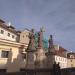 Statue of St. Cosmas and St. Damian in Prague city