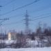 Опора ЛЭП в городе Истра