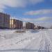 Надземный участок теплотрассы в городе Череповец