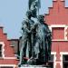 Statue of Jan Breydel and Pieter de Coninck in Bruges city