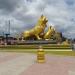Golden Lions Monument (Vimean Tao Meas) in Sihanoukville city
