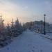 Аллея в городе Якутск