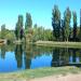 Южная часть озера парка в городе Симферополь