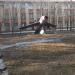 Памятник самолёту МИГ-15 в городе Арсеньев