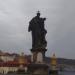 Statue of St. Anthony of Padua in Prague city