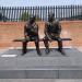 Statue 'Legends of the Lane' in Nottingham city