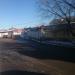 Снесённый пост охраны со шлагбаумом в городе Москва