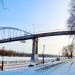 Пешеходный мост через реку Сож (ru) in Homieĺ city