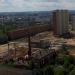 Снесённая труба котельной в городе Москва