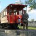 Monument to Vitebsk tramway and sculpture of Conductor in Viciebsk (Vitebsk) city