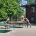 Площадка со столами для игры в настольный теннис в городе Москва