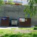 Waste collection point in Homieĺ city