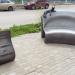 Скамейка с кошкой в городе Ульяновск