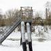 Трубопроводный мост с пешеходной частью в городе Щёлково