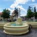 Фонтан зі скульптурою Богородиці в місті Жовква