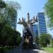 Monument to Janusz Korczak in Warsaw city