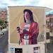 Painted building in Tirana city