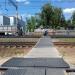 Pedestrian crossing over railroad