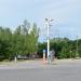 Сохранившаяся троллейбусная опора в городе Черняховск