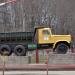 Monument to Soviet dump truck KrAZ-256B in Viciebsk (Vitebsk) city