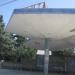 Public transport stop in Alushta city
