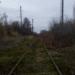 Заброшенный участок железнодорожного полотна в городе Луганск