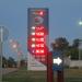 Информационное табло АЗС «Сургутнефтегаз №44» в городе Кимры