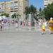 Пешеходный фонтан в городе Тюмень