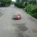 Камень «Проезд запрещен» в городе Кимры