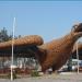 Скульптура орла в городе Андижан