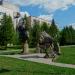 Ковані скульптури осетрів «Мова риб» (uk) in Rivne city