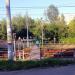 Пешеходный переход через железнодорожные пути в городе Москва