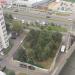 Огороженная аллея в городе Москва