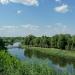 Пешеходный мост на остров в городе Дубно