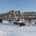 Пешеходный мост в городе Златоуст