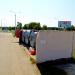 Waste collection point in Homieĺ city