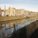 Pedestrians- and cyclists' bridge in Ghent city