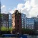 Old industrial building with water tower