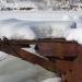 Затопленный корпус неопознанного судна в городе Москва