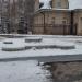 Цветочная клумба в городе Москва