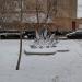 Цветочная клумба в городе Москва