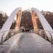 Footbridge in Tirana city