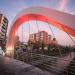 Footbridge in Tirana city