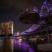 The Helix Bridge in Republic of Singapore city